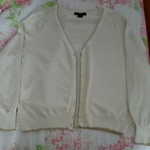 Covington Size large Cardigan w/ lace.